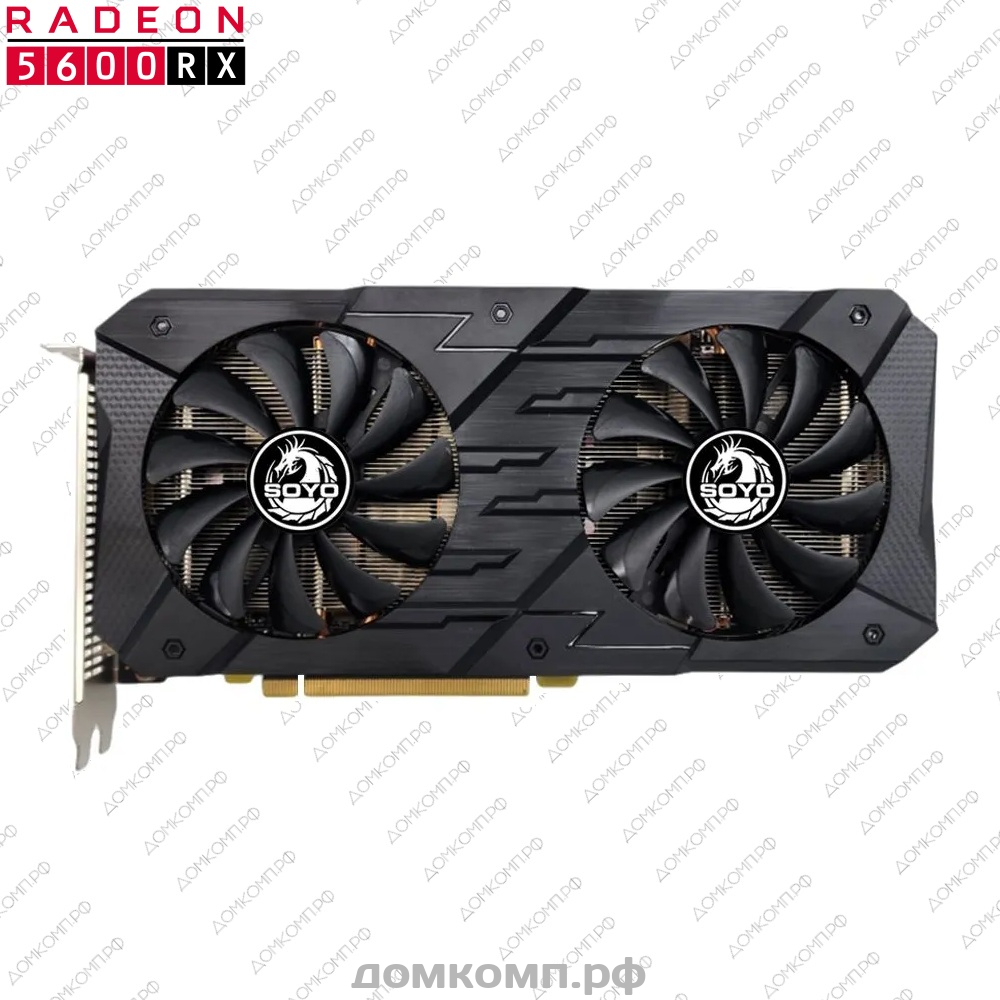 Игровая Видеокарта SOYO AMD Radeon RX 5600 DUAL [SY-DUAL-RX5600-6GD6-2048]  в Оренбурге недорого — купить в домкомп.рф